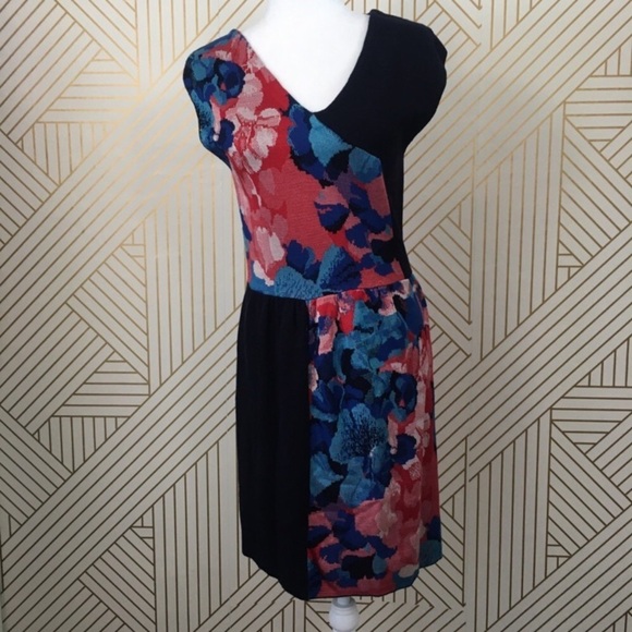 Anthropologie Leifsdottier silk cotton blend abstract floral sweater M - Picture 5 of 12